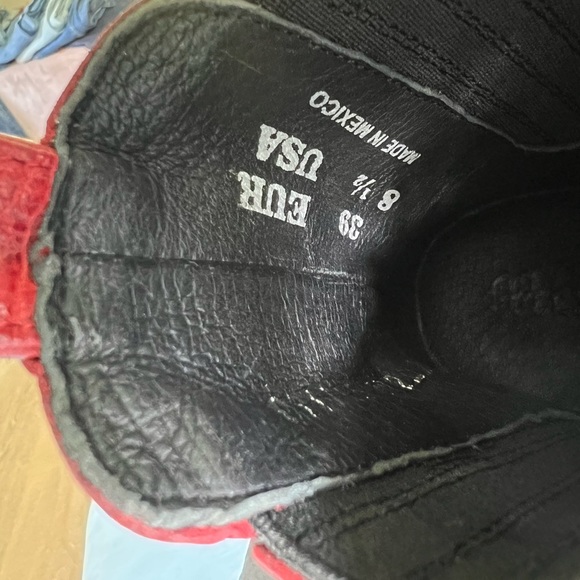 Mexicana by Old Gringo Reach for the Stars Circus boots fire red/red NIB 8.5 - Picture 10 of 14